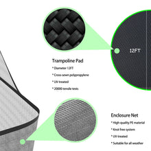 Load image into Gallery viewer, Tatub 16FT 15FT 14FT 12FT Trampoline For Kids Recreational Trampolines With Safety Enclosure Net Basketball Hoop And Ladder, Outdoor Backyard Bounce For 6-8 Children And Adults