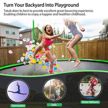 Load image into Gallery viewer, Tatub 16FT 15FT 14FT 12FT Trampoline For Kids Recreational Trampolines With Safety Enclosure Net Basketball Hoop And Ladder, Outdoor Backyard Bounce For 6-8 Children And Adults
