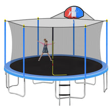 Load image into Gallery viewer, 12FT 14FT 15FT 16FT Trampoline with Enclosure Net and Ladder