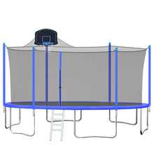 Load image into Gallery viewer, 12FT 14FT 15FT 16FT Trampoline with Enclosure Net and Ladder
