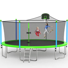 Load image into Gallery viewer, 16FT Recreational Trampolines for Kids with Safety Enclosure Net