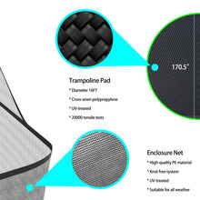 Load image into Gallery viewer, 16FT Recreational Trampolines for Kids with Safety Enclosure Net