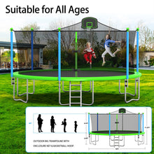 Load image into Gallery viewer, 16FT Recreational Trampolines for Kids with Safety Enclosure Net