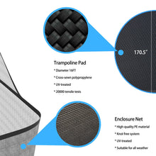 Load image into Gallery viewer, 16FT Trampoline for Kids Recreational Trampolines with Safety Enclosure Net Basketball Hoop and Ladder, Outdoor Backyard Bounce for 6-8 Children and Adults