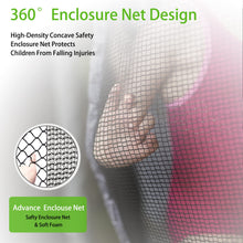 Load image into Gallery viewer, 16FT Trampoline with Basketball Hoop, Outdoor Trampolines Recreational Kids Trampoline with Enclosure Net Outdoor for 5-8 Children