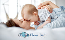 Load image into Gallery viewer, Tatub Twin Floor Bed with Safety Guardrails and Slats, Toddler Floor Bed Frame Twin Size for Girls and Boys, Wood Montessori Floor Bed for Kids