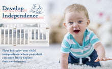 Load image into Gallery viewer, Tatub Twin Floor Bed with Safety Guardrails and Slats, Toddler Floor Bed Frame Twin Size for Girls and Boys, Wood Montessori Floor Bed for Kids