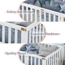 Load image into Gallery viewer, Tatub Twin Floor Bed with Safety Guardrails and Slats, Toddler Floor Bed Frame Twin Size for Girls and Boys, Wood Montessori Floor Bed for Kids