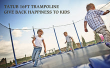 Load image into Gallery viewer, Trampoline 16FT 15FT 14FT 12FT Trampoline with Enclosure Net and Ladder, Outdoor Recreational Trampoline for Kids Backyard Bounce