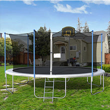 Load image into Gallery viewer, 12FT 14FT 15FT 16FT Trampoline with Enclosure Net and Ladder