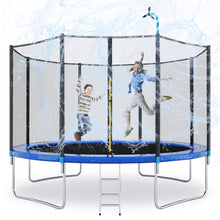 Load image into Gallery viewer, 16FT Trampoline with Basketball Hoop, Outdoor Trampolines Recreational Kids Trampoline with Enclosure Net Outdoor for 5-8 Children
