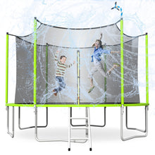 Load image into Gallery viewer, 16FT Trampoline with Basketball Hoop, Outdoor Trampolines Recreational Kids Trampoline with Enclosure Net Outdoor for 5-8 Children
