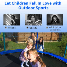Load image into Gallery viewer, 12FT 14FT 15FT 16FT Trampoline with Enclosure Net and Ladder
