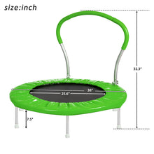 Load image into Gallery viewer, 36 INCH TRAMPOLINE WITH HANDLE(GR)-METAL
