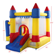 Load image into Gallery viewer, Inflatable Bounce House, Kid Jump and Slide Castle Bouncer with Trampoline
